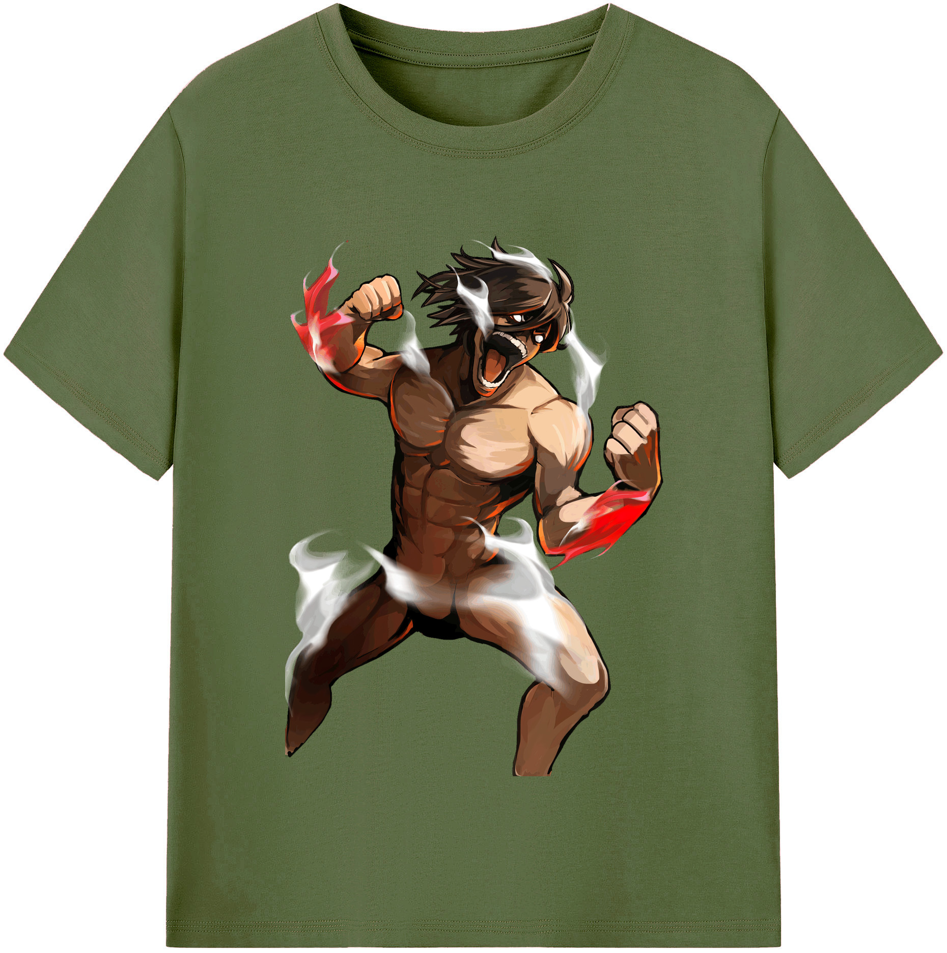 （画像用） 進撃の巨人 Attack on Titan 綿100％半袖Tシャツ（フロントプリント）